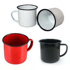 Caneca Esmaltada Fratelli 350ml Kit6 Unidades Cores Sortidas