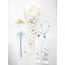 Disfraz Muababy De Elsa Frozen Para Niña Con Accesorios Talla 7-8