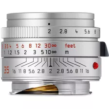 Leica Summicron-m 35mm F/2 Asph Lente (silver)