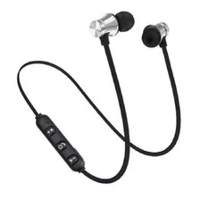 Fone De Ouvido Intra-auricular Xt-6 Bluetooth Sport Sem Fio Cor Cinza Claro