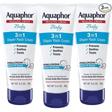 Eucerin Aquaphor Baby 3 En 1 Diaper Rash Sarpullido 99g 3pz