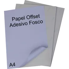 Papel Offset Adesivo Fosco ( 100 Folhas )