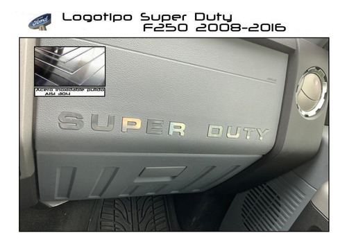 Letras Logotipo Tapa Batea Ford Super Duty 2008 - 2016 Foto 7
