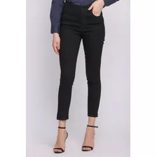 Calça Feminina Jeans Amaciado Cigarrete Polo Wear Preto