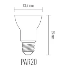 Lâmpada Led Ourolux Par20 Dicroica Cor Amarelo 6w 100v/240v 420lm