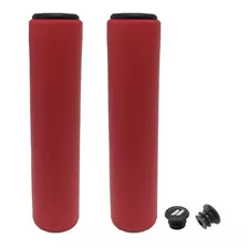 Manopla Punho De Bike Espuma Silicone Gel Elleven Vermelha Cor Vermelho