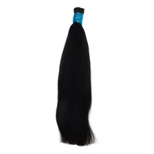 Cabelo Humano Liso Natural 55cm - 100 Gramas Imediato Cor Castanho