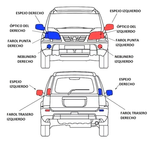 Espejo  Izquierdo Manual Para Toyota Rav4 2000 2005  Foto 6