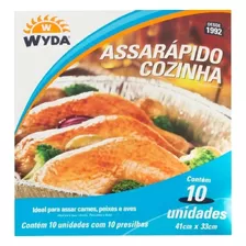 5 Pc 50 Unid De Saco Assa Rápido Wyda 41x33 Para Assados