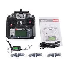 Radio Control Flysky Fs-i6x 10 Canales, Receptor Y Cable Sim