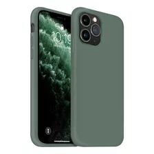 Funda Ouxul Silicone Para iPhone 11 Pro Max Verde