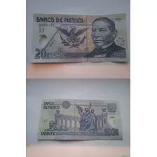 Billete De 20 Pesos Mexicanos Serie C