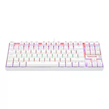 Teclado Kumara Rainbow K552-kr - Red Switch - Blanco Idioma Español Latinoamérica