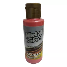 Tinta Acrílica Metal Colors Vermelho - 555 - Acrilex - 60ml