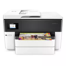 Impressora Portátil A Cor Multifuncional Hp Officejet Pro 7740 Com Wifi Branca E Preta 100v/240v