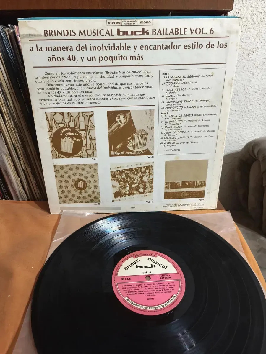 Brindis Musical Buck Bailable Vol. 6 - Brindis Musical Buck Bailable Vol. 6 - vinilo 1980