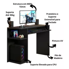 Mesa Para Computador E Gamer Jm Xp Preto