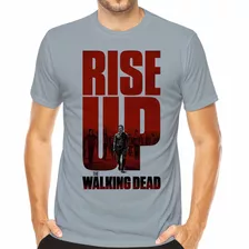 Camiseta Walking Dead Rise Up Rick Camiseta Twd