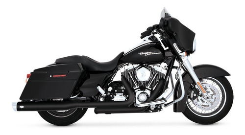 Vance \u0026 Hines Monster Ovals Black Para '95-'16 Touring Foto 4