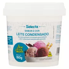 Base Para Gelados Comestíveis Leite Condensado Selecta Pote 100g