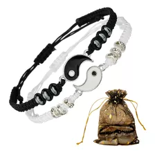 Pulsera Manilla Yin-yang Parejas Amor Y Conexion + Empaque