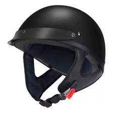 Medio Casco M15 Negro Mate Extragrande