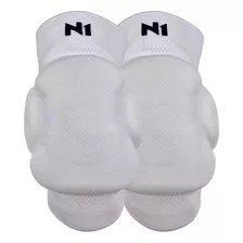 Joelheira Vôlei Profissional Knit 3d Spry N1 Sport Cor Branco Tamanho M