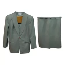 Traje Ejecutivo Verde Olivo Talla 34.