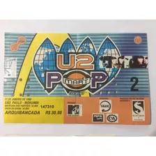 Ingresso Raro Show U2 São Paulo 1998 Pop Mart Tour Brasil