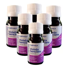 Violeta Genciana Solução 1% = Kit C/ 6 = 30ml Cada = Uniphar