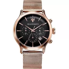 Reloj Hombre Maserati R8873618005 Cuarzo Pulso Rosado En