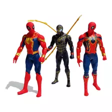 Figuras X3 Hombre Araña Spiderman Colección Juguetes Niños