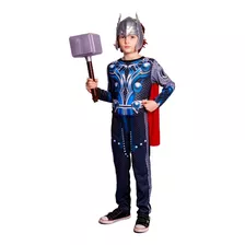 Fantasias Thor Com Enchimento , Mascara E Martelo Infantil