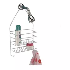 Estante Ducha Metal Organizador Colgante De Baño Blanco