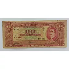 Bolivia Cédula 1000 Bolivianos 1945