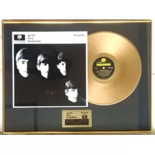 With The Beatles Mono Quadro Disco De Ouro Pronta Entrega