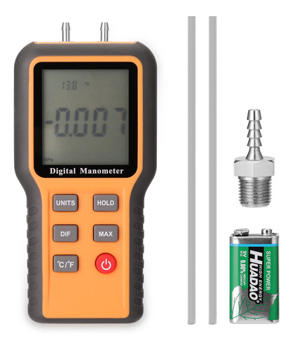 Manômetro Digital 12 Unidades De Medição De Pressão