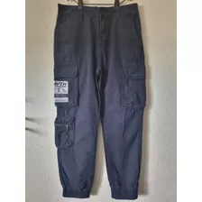 Pantalón Cargo Azul Talle S. (9 Bolsillos) Perfecto Estado