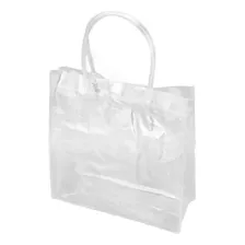 Bolsa De Regalo De Pvc Transparente Con Asa, 25 X 20 X 7 Cm,