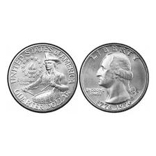 Moneda Cuarto De Dólar Bicentenario