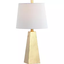 Lampara Mesa Led Elegante Lujo Buro Moderna Resina Compacta Color De La Estructura Oro Color De La Pantalla Blanco