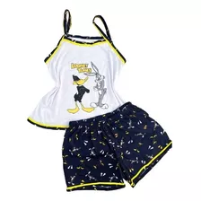 Kit 3 Pijamas Baby Doll Camiseta De Alcinha Personagens - G