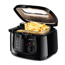 Fritadeira Elétrica Ft-07 Big Fry 2,5l Potência De 1800w Cor Preto Mondial 220v