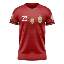 Camiseta Dibu Martínez Argentina Campeón 2022 3 Estrellas