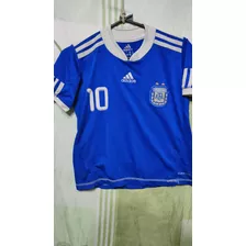 Camiseta Afa Selección Argentina 2010 Azul #10 Messi 