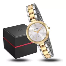 Relógio Mondaine Feminino Bicolor Pequeno Delicado Social