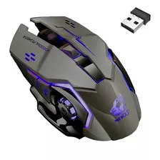 Mouse Gamer Recargable Free Wolf X8 Gris