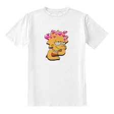 Camiseta Lisa Simpson Moda Tumblr Feminina Apaixonada