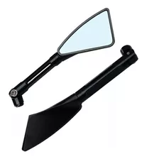 Kit Retrovisor Esportivo Aluminio Preta Moto Fazer Ys 250