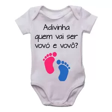 Body Infantil Advinha Quem Vai Ser Vovó E Vovô Bodi Bori